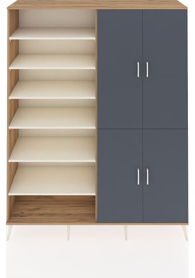 Hyperion Gardrop 8 Raflı 4 Kapaklı 2 Askılı 176x44x221 Çam-antrasit/aytaşı Antrasit/aytaşı Hyperion Gardrop 8 Raflı 4 Kapaklı 2 Askılı 176x44x221 Çam-antrasit/aytaşı Antrasit/aytaşı