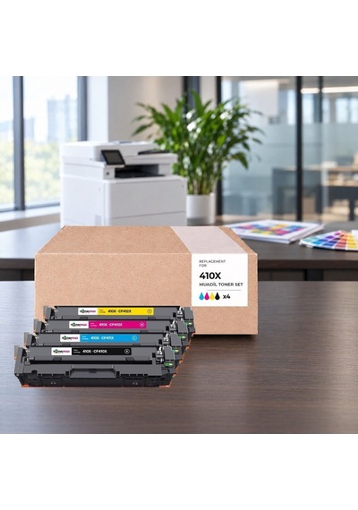 Hp Color Laserjet Pro M452dn 410x Cmyk Uyumlu Toner Seti Çipli