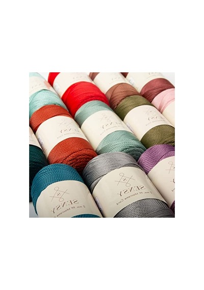 200 Gr Polyester Makrome İp - 230 M Uzunluk, Çok Amaçlı Kullanım Açık Kırmızı