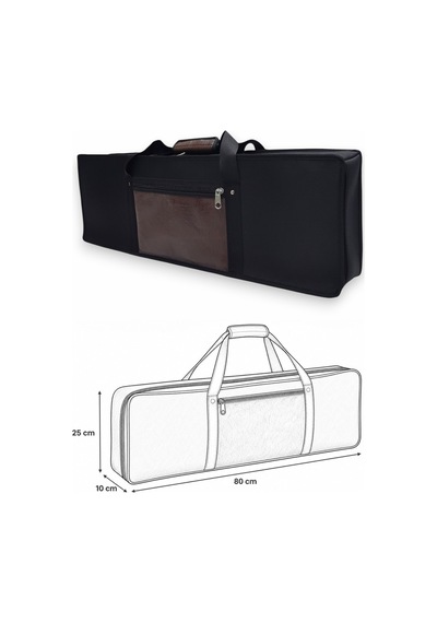 Org Çantası 61 Tuşlu Org İçin Taşıma Çanta Kılıfı 10x25x80 Cm
