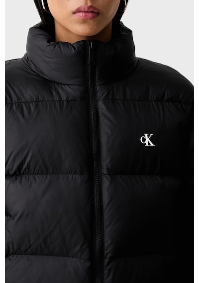 Calvin Klein Kapitoneli Su İtici Dik Yaka Şişme Mont Lv047h503gub1 Kadın Mont Lv047h503g Ub1 Siyah