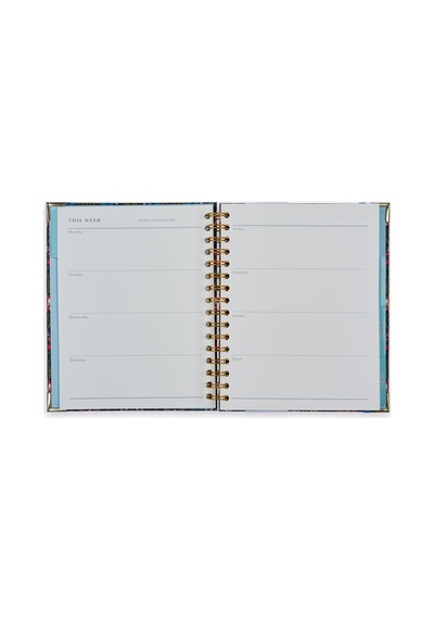 B5 Spiralli Planlayıcı Classic Floral - Morris Textile Çok Renkli