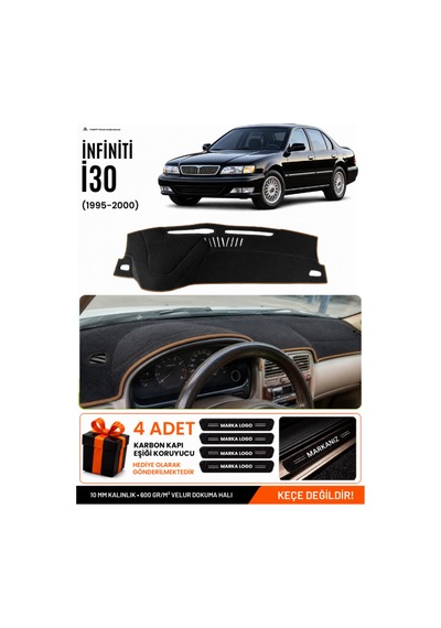 Infınıtı İ30 1995-2000 Uyumlu Torpido Örtüsü, Torpido Kılıfı - Siyah Kahverengi