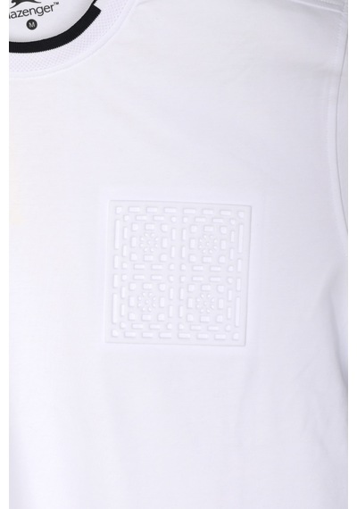 Slazenger Zavıer Erkek Pamuklu Beyaz Tişört