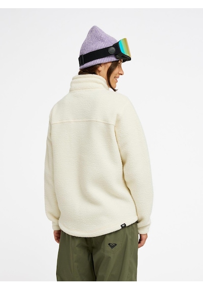Roxy Alabama Full Zip Solid Kadın Polar-erjft05100 Kırık Beyaz