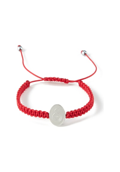 Gsstore Galatasaray Çelik Logo Makrome Bileklik U252273
