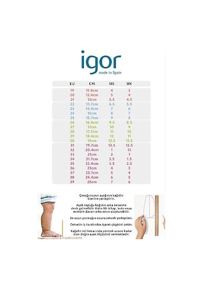 Igor Nemo Solid Oceano Unisex Çocuk Sandalet S10324-225 Mavi