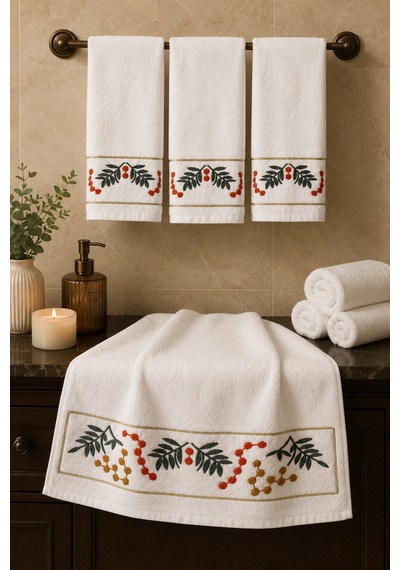 Punch Panc Nakışlı İşlemeli Hediyelik Çeyizlik Dekoratif %100 Pamuk Havlu- Havlu Seti 50x90 Cm 4 Adet Yaprak Renkli Punch Panc Nakışlı İşlemeli Hediyelik Çeyizlik Dekoratif %100 Pamuk Havlu- Havlu Seti 50x90 Cm 4 Adet Yaprak Renkli