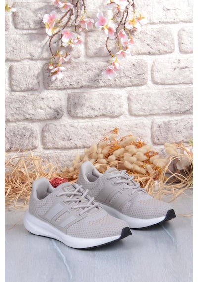 Jump 35132 Hafif Rahat Orijinal Ürün Sneaker Kadın Spor Ayakkabı Krem