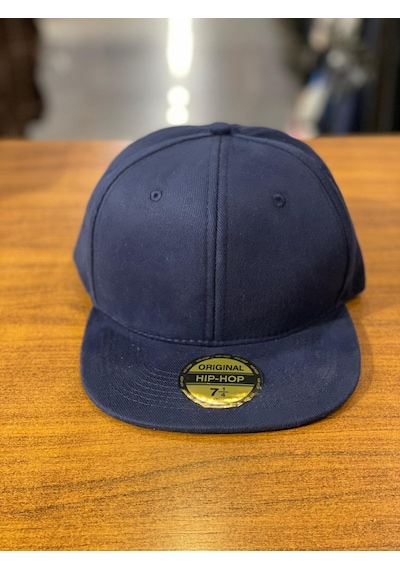 Hiphop Snapback Rapper Basket Lacivert Kanvas Cap Şapka