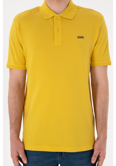 U.S. Polo Assn. Erkek Regular Fit Polo Yaka Sarı Basic Tişört 50306007-VR094