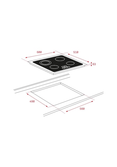 Teka TZ 6415 Vitroseramik Ocak
