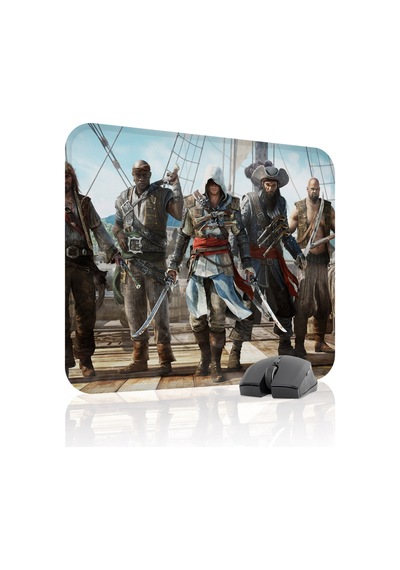Assasin's Creed Kaymaz Dikişli Kauçuk Oyuncu Mousepad V4 - 48x40 Xl Gaming Mouse Pad Fare Altlığı