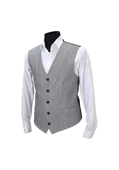 Mentor Regalo Erkek Yelek V Yaka Si̇Yah Beyaz 50509