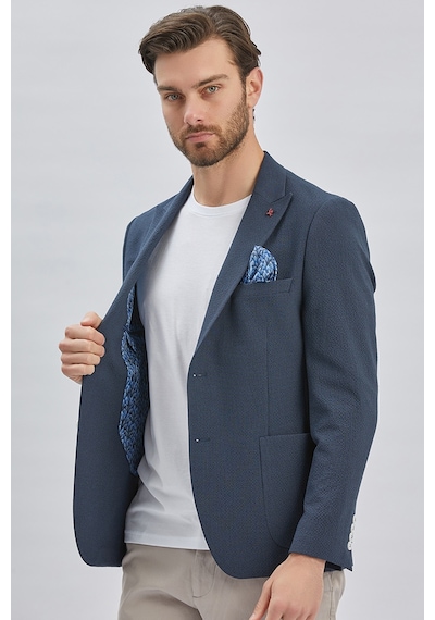 İmza Koyu Lacivert Desenli Kırlangıç Yaka Likralı 6 Drop Slim Fit Dar Kesim Casual Ceket 1002240155-koyu Lacivert Koyu Lacivert İmza Koyu Lacivert Desenli Kırlangıç Yaka Likralı 6 Drop Slim Fit Dar Kesim Casual Ceket 1002240155-koyu Lacivert Koyu Lacivert