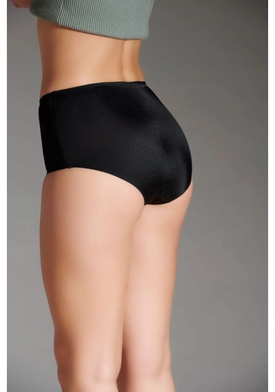 Eros Kadın Lazer Kesim Silikonlu Bato Slip Siyah 001