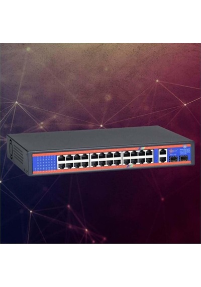 Ztech Zr-p2421fn 24+2+2 Poe Switch 350w +2 10/100/1000-126004