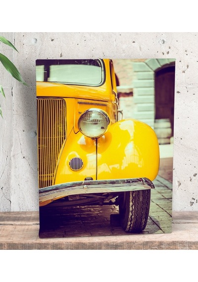 Bk Gift Klasik Araç Tasarımlı Dekoratif Mini Kanvas Tablo 15X20Cm (506660934)