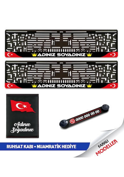 İsme Özel Plakalık Seti Numaratik Hediyeli 1 Takım