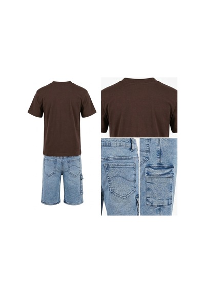 Gülerçocuk Erkek Çocuk Bayramlık Denim Şortlu Takım - Mavi Siyah Kahverengi Top Front Baskılı Siyah Gülerçocuk Erkek Çocuk Bayramlık Denim Şortlu Takım - Mavi Siyah Kahverengi Top Front Baskılı Siyah