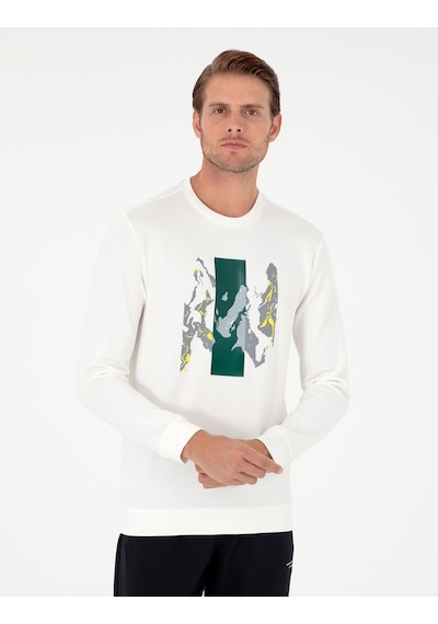 Pierre Cardin Erkek Ekru Sweatshirt 50290612-vr019 Ekru