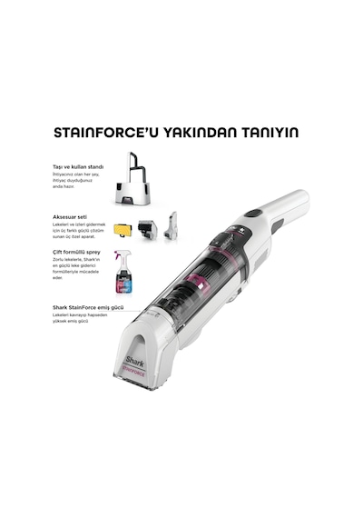 Shark StainForce HX100EUT Kablosuz Leke Çıkarma Makinesi