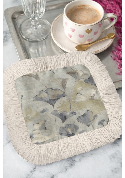 Lüks Vintage Çiçek Saçaklı Sunum Peçetesi - Zarif Bohem Ginkgo Yaprak Gri Bardak Altlığı Mendil Soft Ayışığı Taş Lüks Vintage Çiçek Saçaklı Sunum Peçetesi - Zarif Bohem Ginkgo Yaprak Gri Bardak Altlığı Mendil Soft Ayışığı Taş
