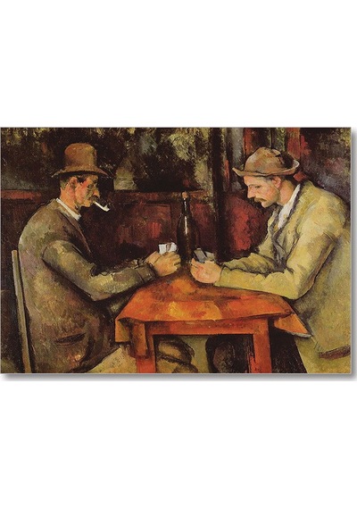 Cakasepetim Kagit Oynayanlar Paul Cezanne Ahşap Mdf Tablo