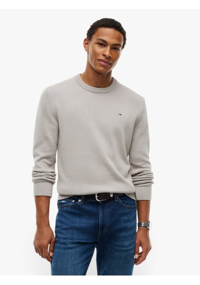 Tommy Hilfiger Tjm Slım Ess Sweater Ext Erkek Gri Kazak - Dm0dm21787
