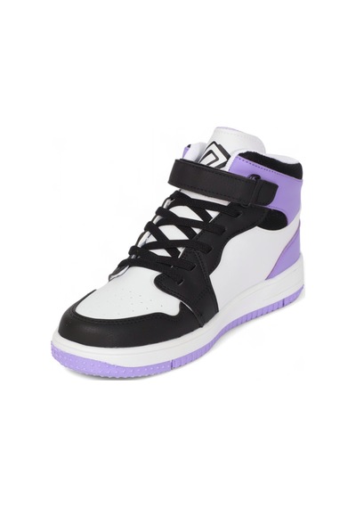 Kidessa 1517 Anatomik Taban Unisex Çocuk Ve Genç Boğazlı Sneakers Siyah Mor