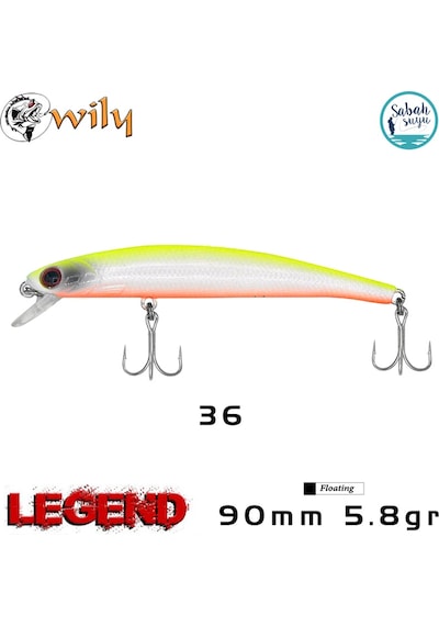 Wily Legend 90f 9cm 5.8gr No:36 Maket Balık