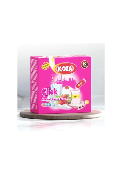 Koza Tek İçimlik Çilek Aromalı Toz İçecek 50'li
