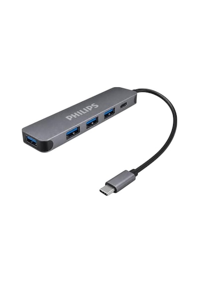 Phılıps Swr1607k/93 Type-c 4port Usb 3.0 Hub Çoklayıcı + 60w Pd Hızlı Şarj Destekli