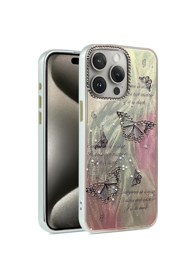Newface - 49 - Apple iPhone Uyumlu 15 Pro Max Kılıf Blade Aynalı Desenli Kapak - - Kmrsfres - Desen 6