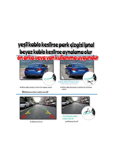 1 Adet Beyaz Ledli Kelebek Kamera Ledleri Sürekli Yanar 12 Volt