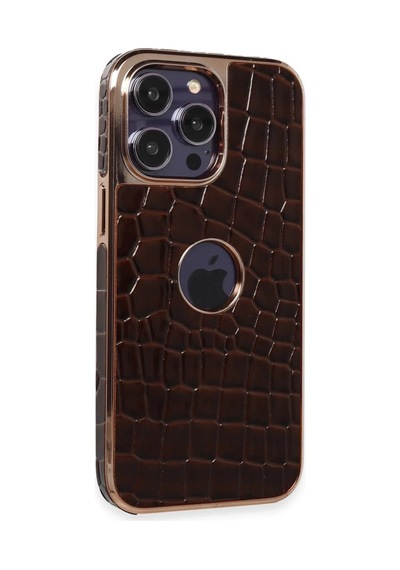 Apple iPhone Uyumlu 14 Pro Max Kılıf Snake Kapak - Bordo Bz8683140598006