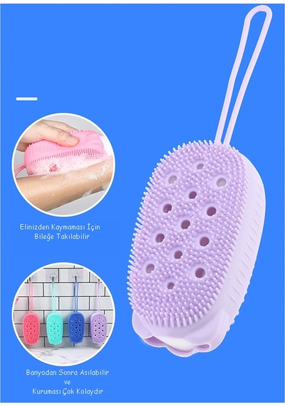 Karas Silikon Banyo Lifi Süngerli