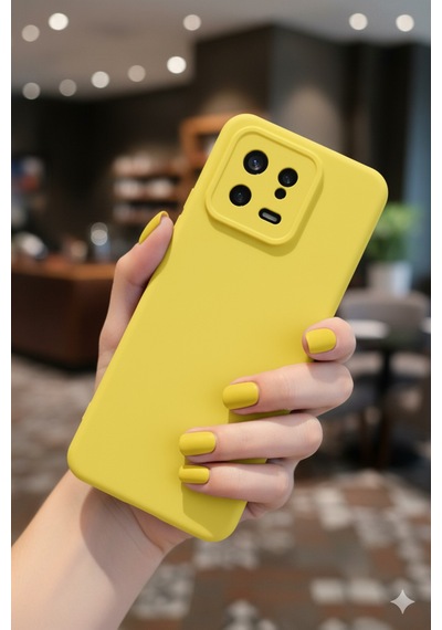Xiaomi Mi 13 Kılıf Içi Kadife Süet Tasarımlı Kamera Korumalı Silikon A Kalite Lansman Kapak