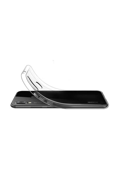 Huawei P20 Lite Kılıf Zore Şeffaf Ince Ve Esnek Süper Silikon Renksiz