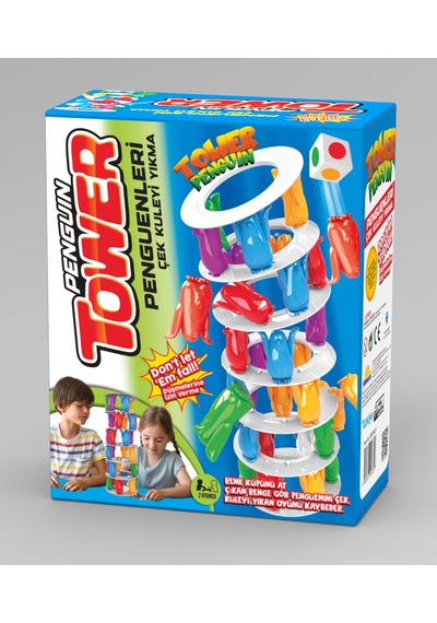 Penguen Tower - Penguenleri Çek, Kuleni Yıkma Eğlenceli Kutu Oyunu