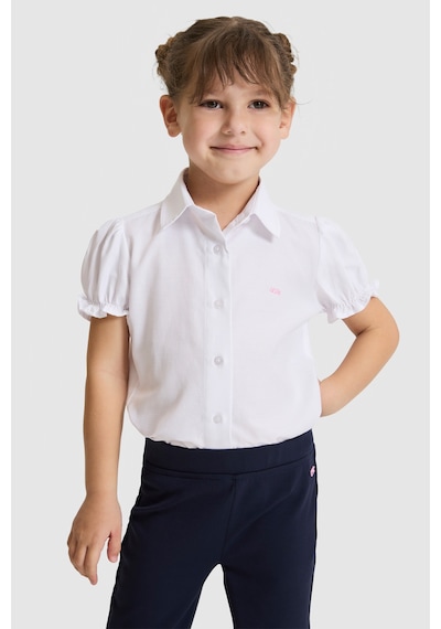 U.s. Polo Assn. Kız Çocuk Beyaz Gömlek Kısa Kollu 50324744-vr013