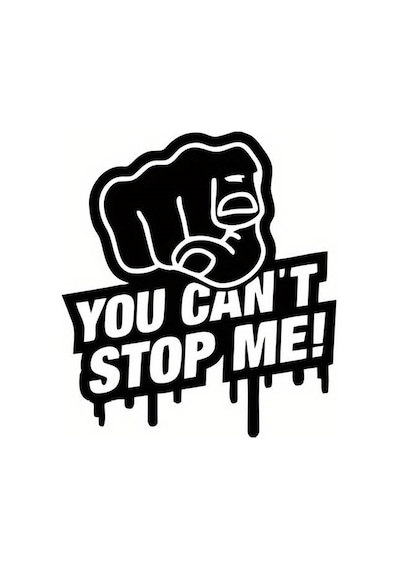 İstersen Beni Durdur Oto Arka Cam Sticker 14 X 16 Cm