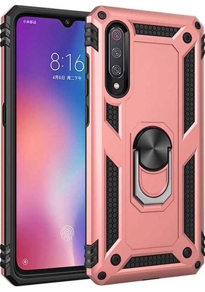 Xiaomi Mi 9 Kılıf Zore Vega Kapak Rose Gold