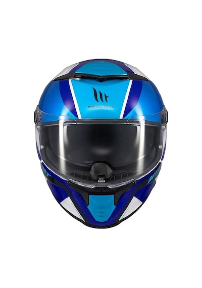 Mt Helmets Thunder 4 Sv Freeway A17 Kapalı Kask Mavi - Beyaz
