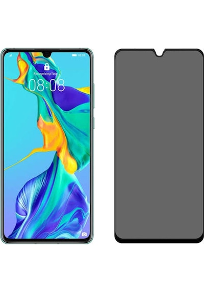 Xiaomi Redmi Note 8 Hayalet Privacy Gizli Cam Ekran Koruyucu Siya