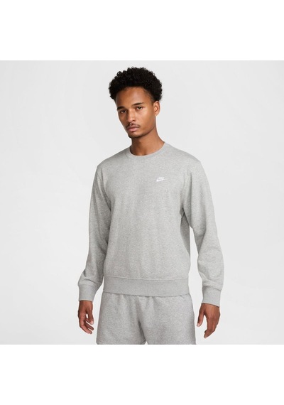 Nike Nike Club French Terry Crew Gri Erkek Sweatshirt Fn3888-063
