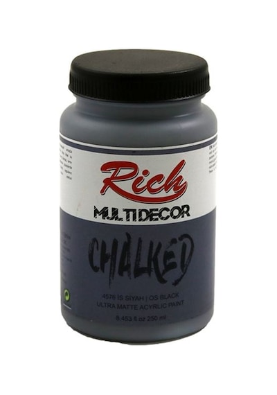 Rich Multi Decor Chalked Akrilik Boya 250 Cc 4576 Is Siyah