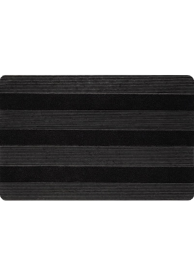 Ps034a Siyah Kaymaz Taban Nem Alıcı Toz Alıcı Kapı Önü Paspası Uv Dayanıklı 45x70 Cm