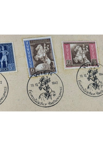 Antiye 6 Pf. H Tler Pullu Almanya 1942 Europaischer Postkongress Wien 1942 Tam Seri Özel Gün Damgalı