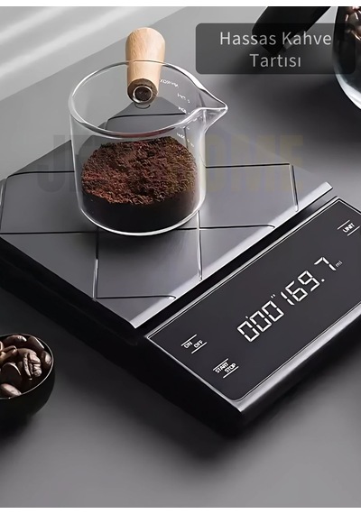 Jet's Home Kahve Terazisi Hassas Zaman Ayarlı Elektronik Mutfak Tartısı